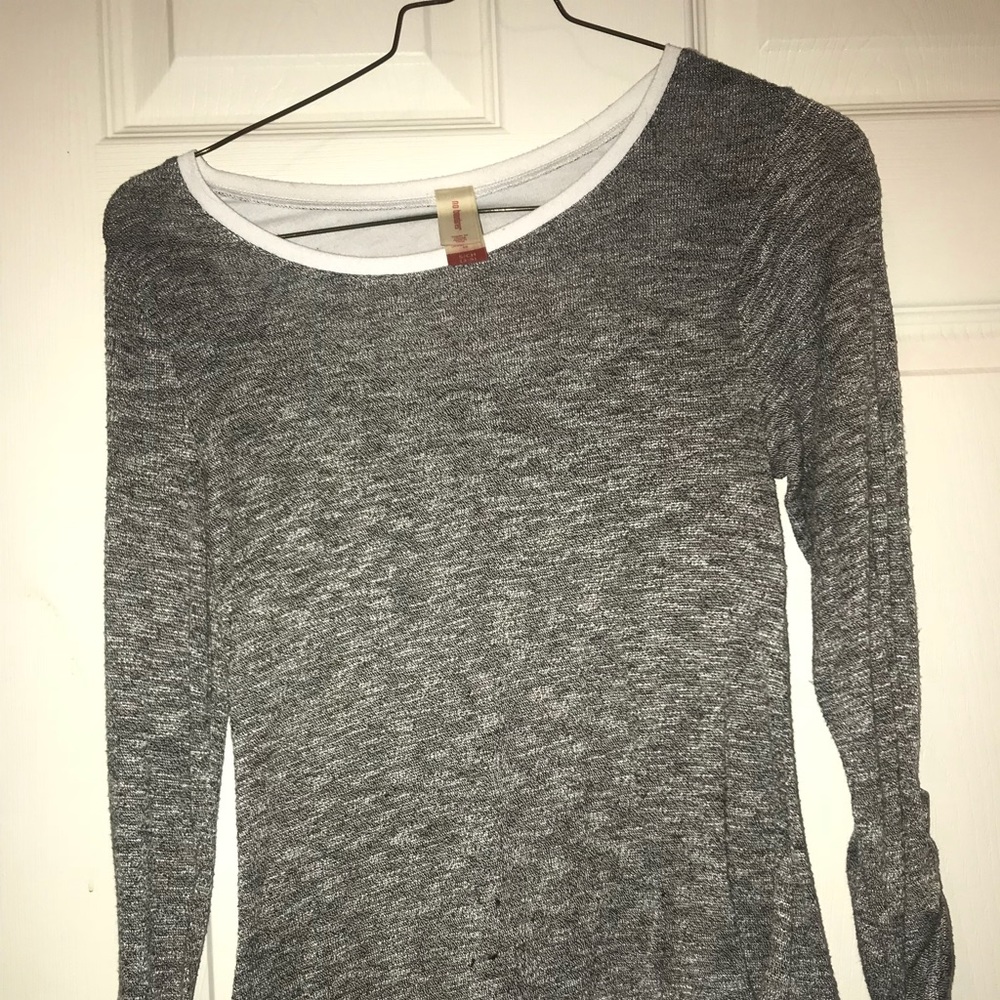 Gray shirt